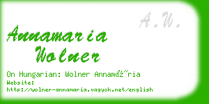 annamaria wolner business card